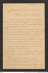Nachlass Franz Steindachner, Brief von Giuseppe Nicoló an Franz Steindachner (22.01.1912), Inv.Nr. 363.07, Seite 1